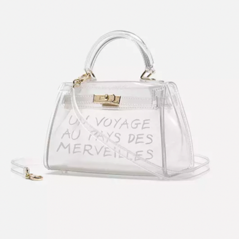 Clear Graffitti Tote