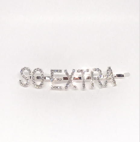 'So Extra' Rhinestone Hair Clip